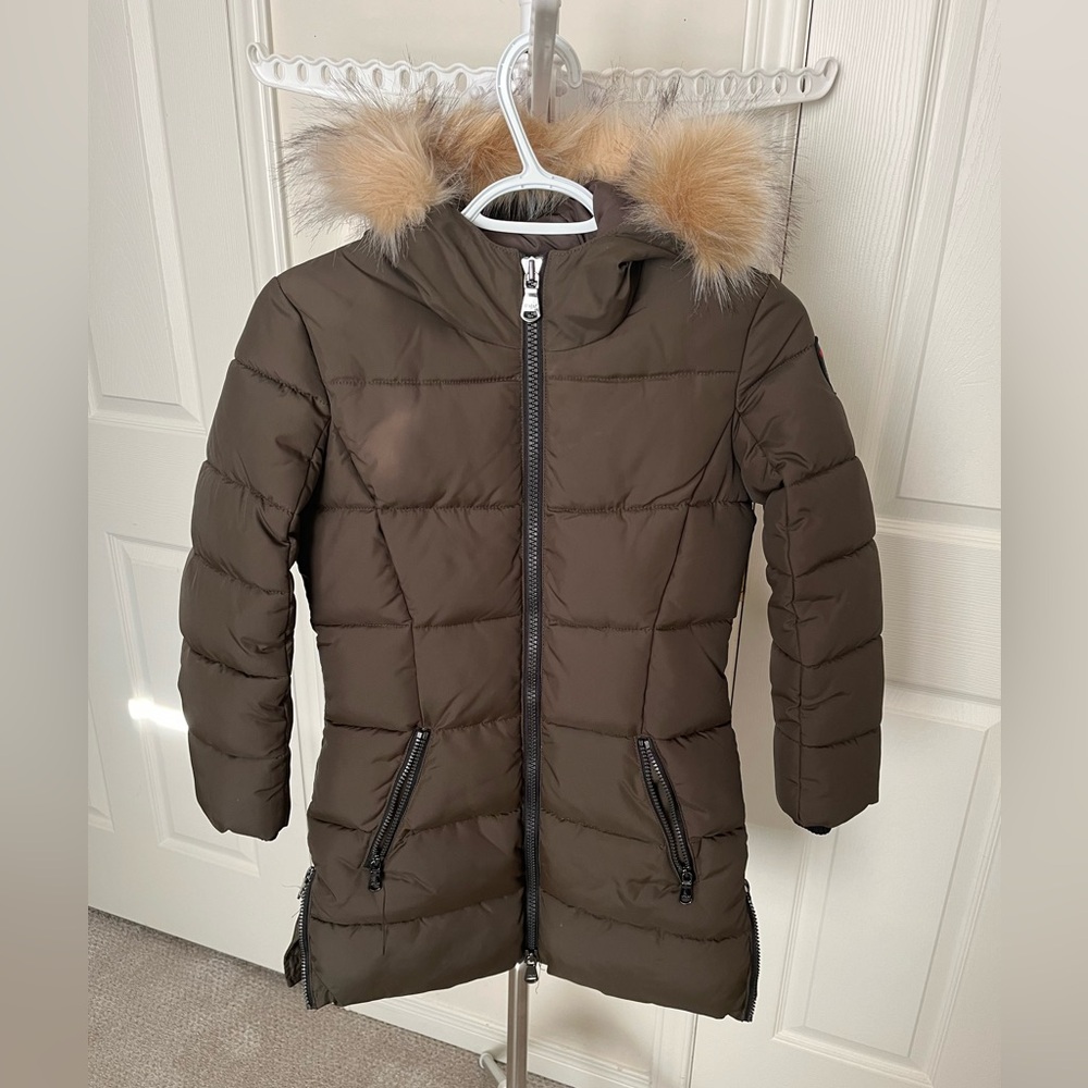 Kids Pajar Olive Green Parka